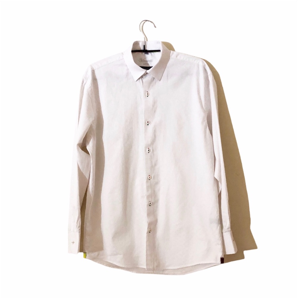 Visconti Uomo Men’s white shirt rainbow size S